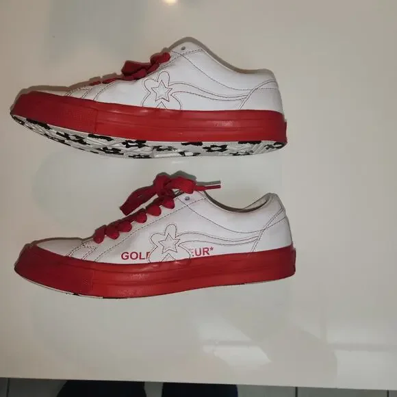 Converse Golf Le Fleur x One Star Ox Racing Red Men Size 8